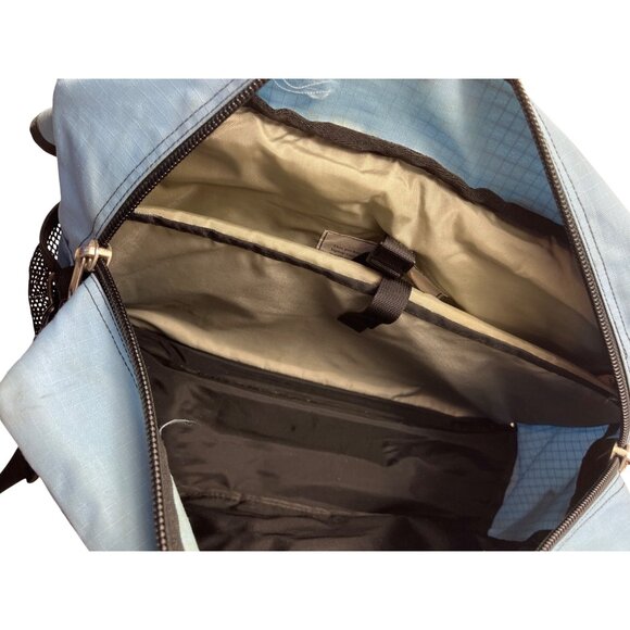 L.L. Bean Blue & Black Messenger Backpack With Multiple Compartments & Adjustabl main image 4